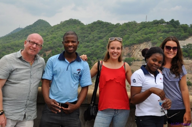 with some Zimbabweans at Kariba Dam