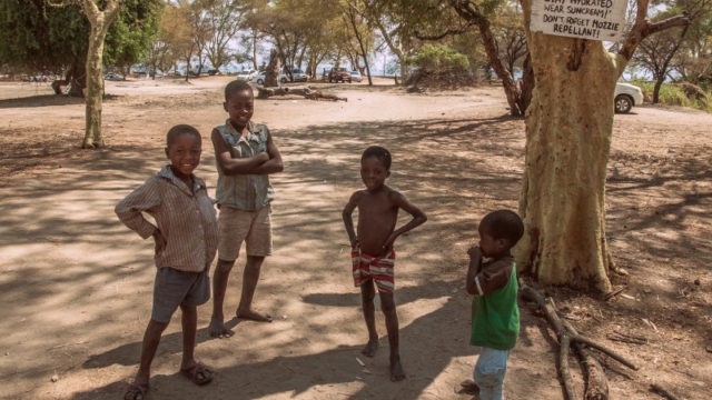 Village kids at Lake of Stars Festival, Malawi