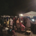 Tata Dindin playing at a fund-raiser, Sanyang, The Gambia