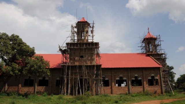building a church, towards Mbale