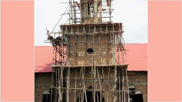 building a church, towards Mbale