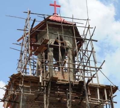 building a church, towards Mbale