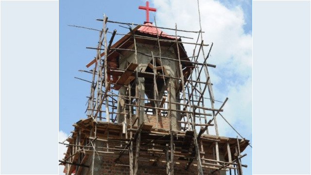 building a church, towards Mbale