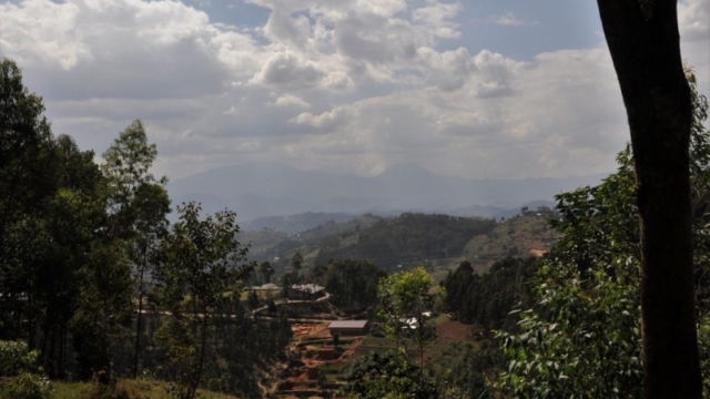 volcanos, north Rwanda