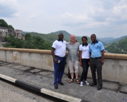with some Zimbabweans at Kariba Dam