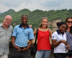 with some Zimbabweans at Kariba Dam