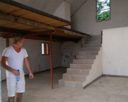 Thomas in his future house, Lake Kariba