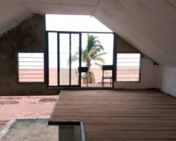 Thomas in his future house, Lake Kariba