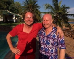 with Thomas at Sandy Beach Lodge, Lake Kariba